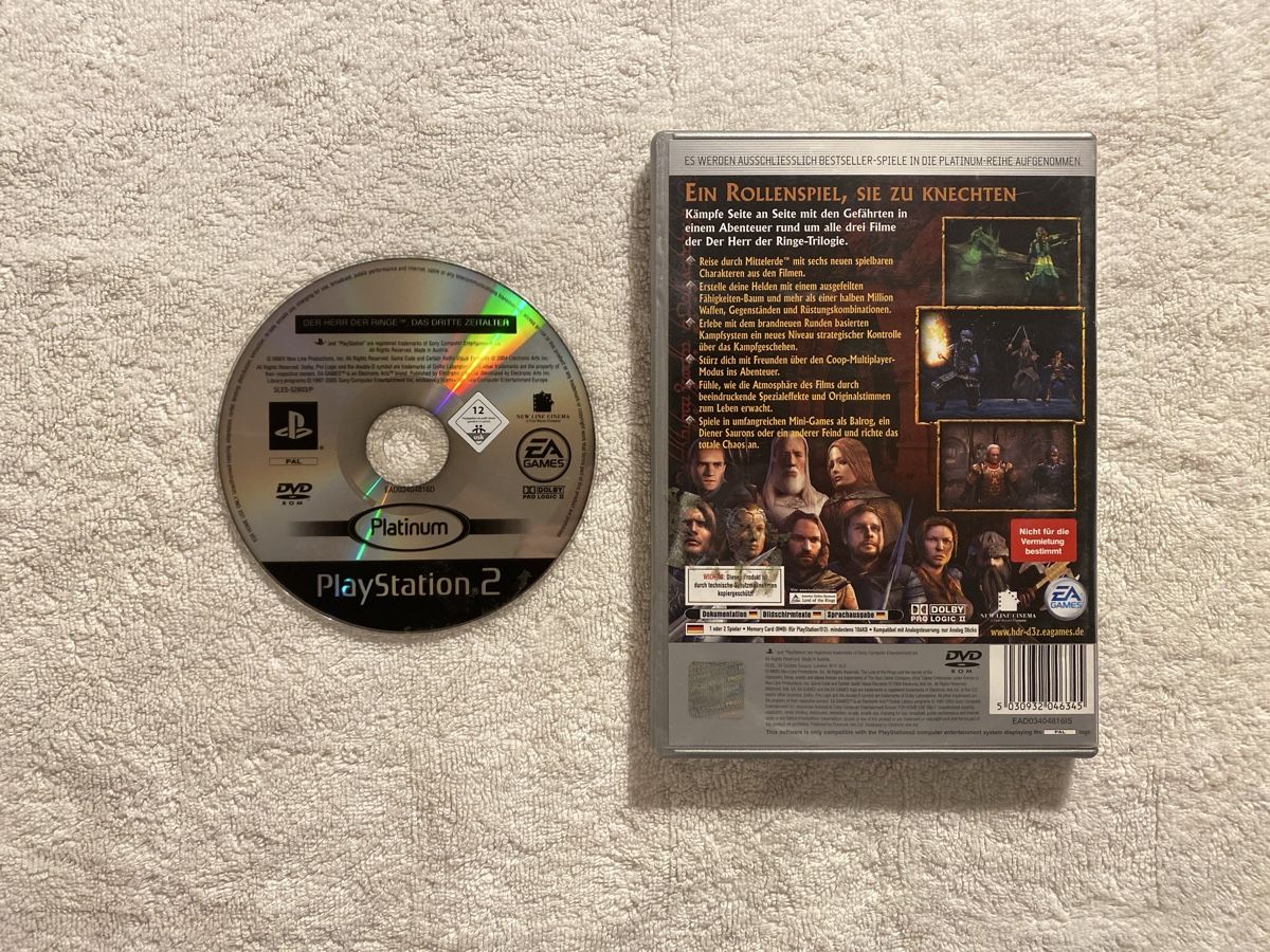 Sony Giochi: Der Herr der Ringe: Das dritte Zeitalter PS2 – Usato da Reichenbach i. K. venduto da Daniel840 1