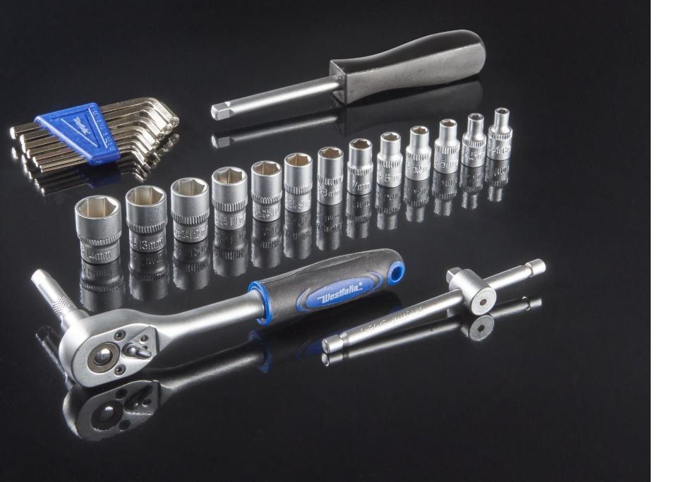 Tutti gli attrezzi: 1/4" Steckschlüssel und Bitsatz 132 teilig - Steckschlüssel – Nuovo e nell'imballaggio originale da Koppigen venduto da Bracher_Mail-House 5
