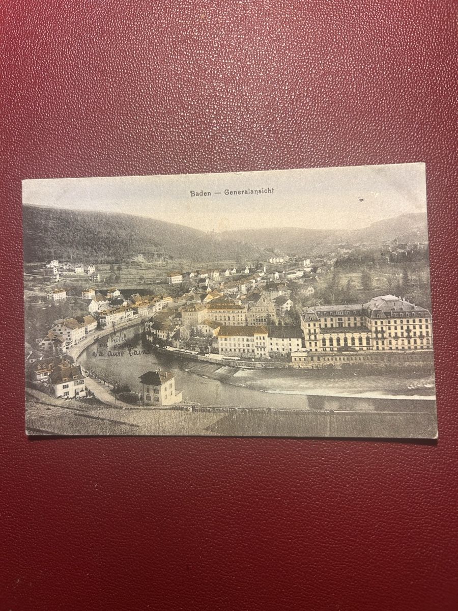 Cartoline postali: Baden 1908 – Usato da Breganzona venduto da Milesbo
