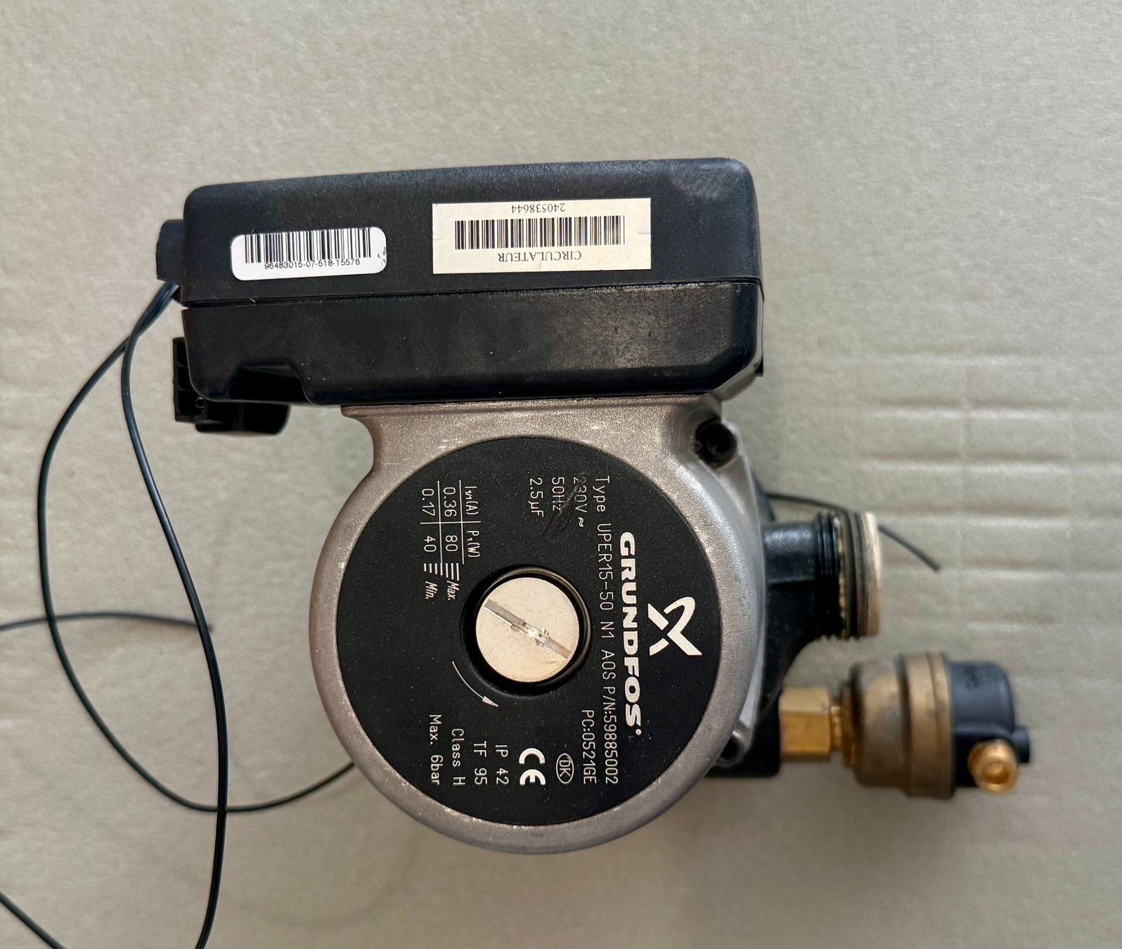 Grundfos Heizung: Grundfos UPER 15-50 – Gebraucht aus Basel von peterfalk