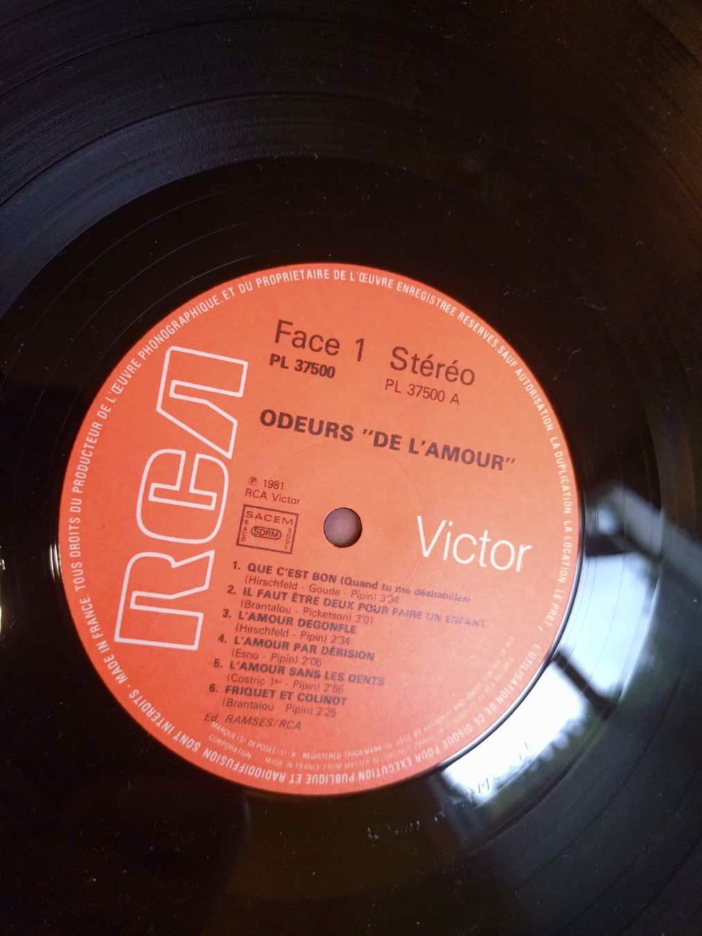 Dischi in vinile: Disque vinyle Odeurs De l'Amour LP  – Usato da Farvagny-le-Grand venduto da LaCaverne 6