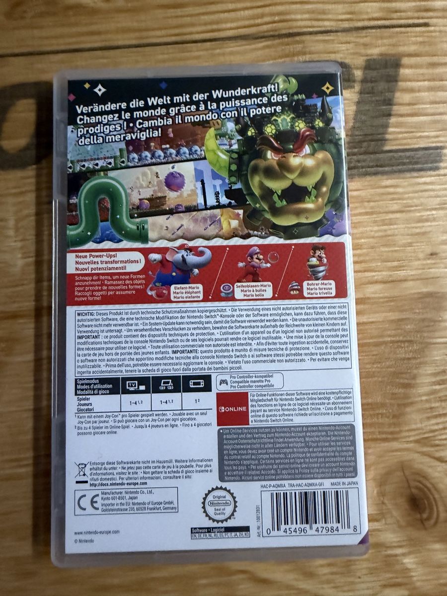 Nintendo Giochi: Super Mario Wonder Nintendo Switch – Usato da Steinhausen venduto da rom_2yy8 1