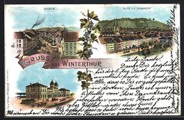 Litho Winterthur, Graben, Blick v.d. Hoh