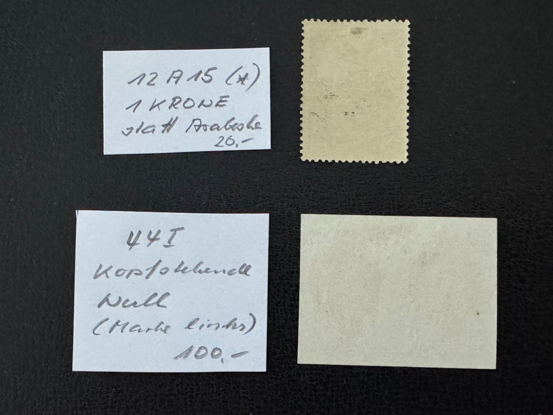 Tous les timbres: Liechtenstein, 2 ABARTEN, ungebraucht/gestempelt – D'occasion à Stallikon par HILDECH1 6
