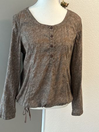 Damen langarm Blusenshirt braun gemustert von Cecil  Gr. M