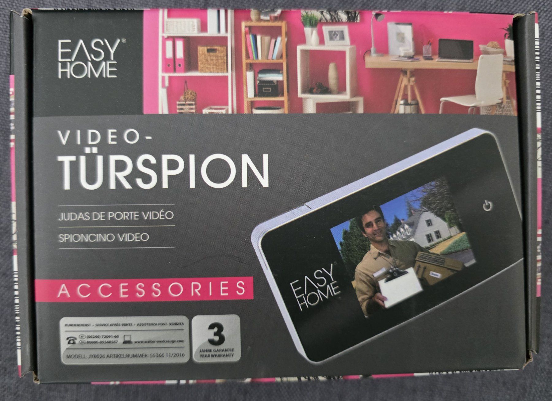 Videocamere: TÜRSPION VIDEO ®EASY HOME – Nuovo e nell'imballaggio originale da Mels venduto da Biobrocker
