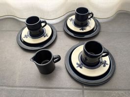 Kaffeegeschirr-Set Rosenthal Siena Blue handbemalt