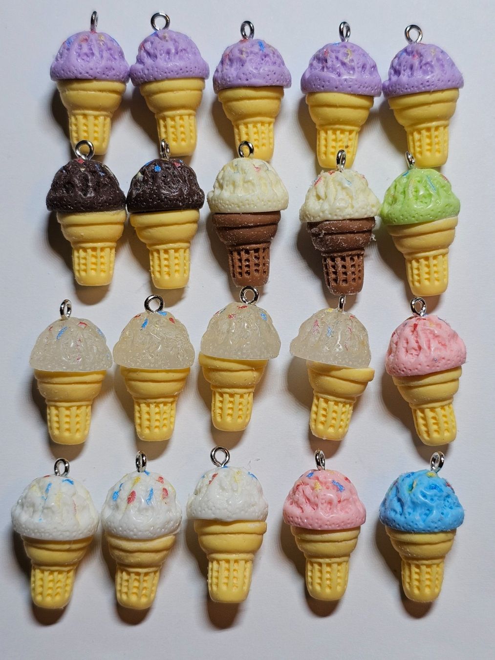 Schlüsselanhänger & - bänder: Schlüssel Anhänger Eis Basteln Perlen Kette lampwork – Neu (gemäss Beschreibung) aus Riedt b. Erlen von Gottestraene 1