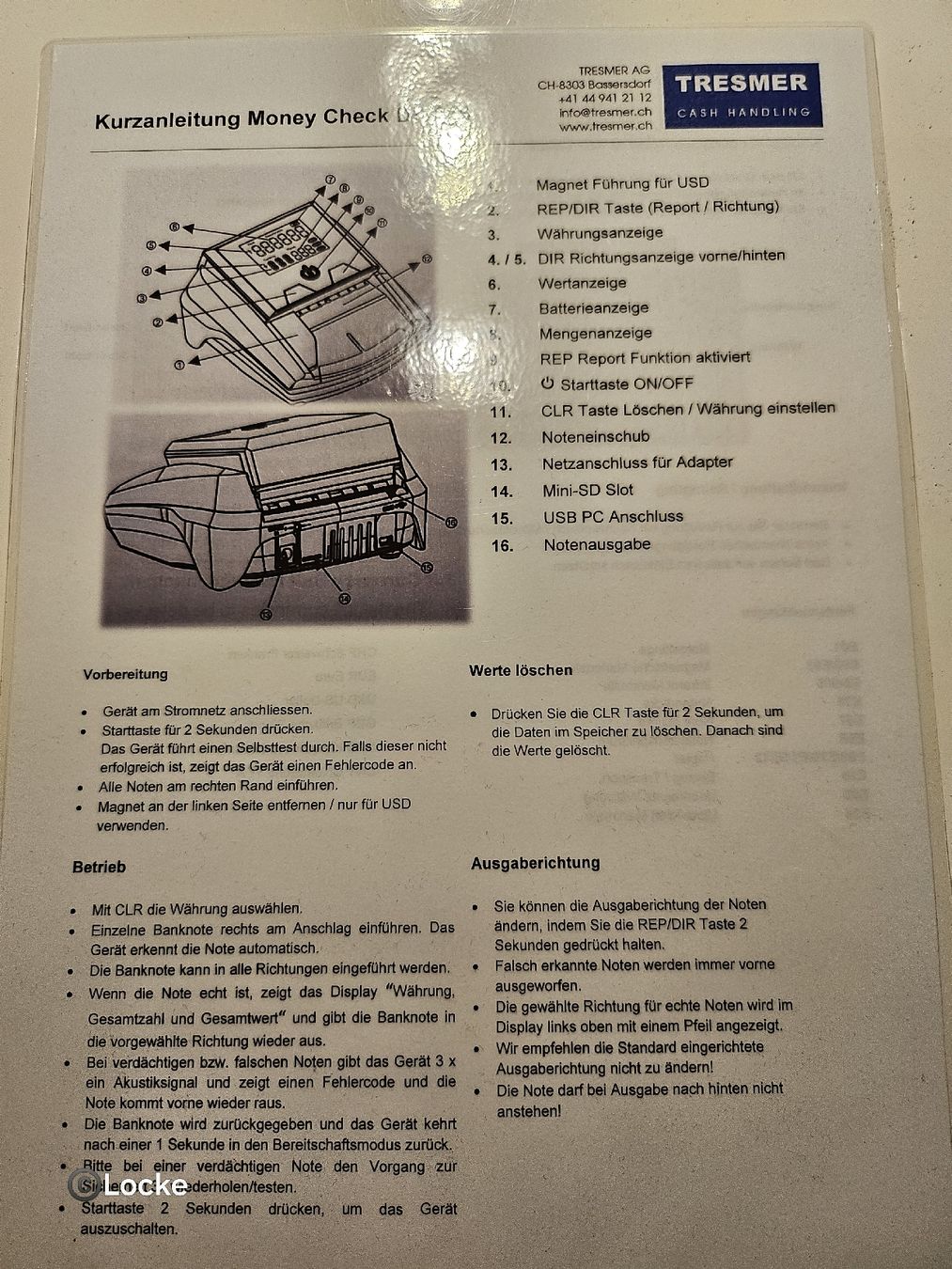 Kassen: ☆Geldscheinzähler & Geldscheinprüfgerät Geldschein Prüfer☆ – Neu (gemäss Beschreibung) aus Siebnen von mollosser 3
