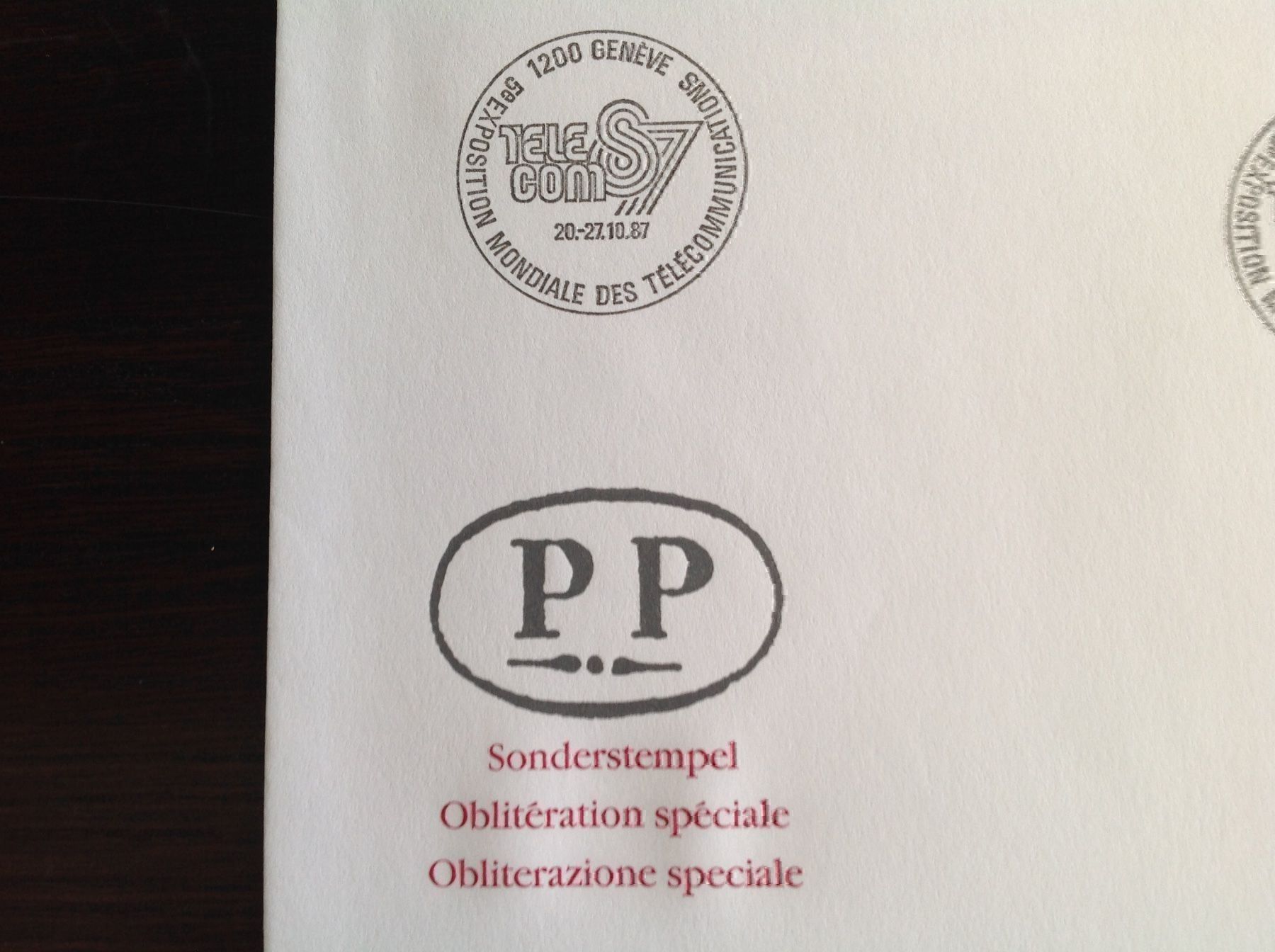 Tutti i francobolli: Sonderstempel Geneve 1987 – Usato da Horw venduto da Luki49 2