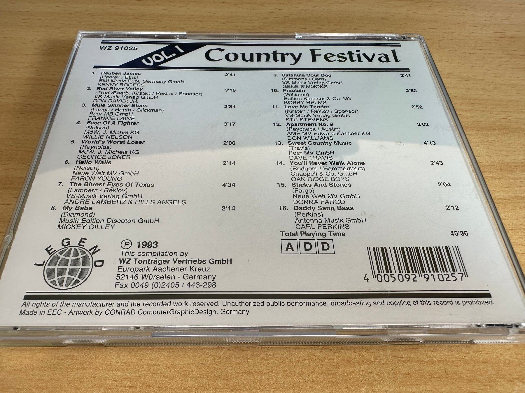 CDs: Country Festival Volume 1 – Gebraucht aus Rikon im Tösstal von Alpenmutz 1