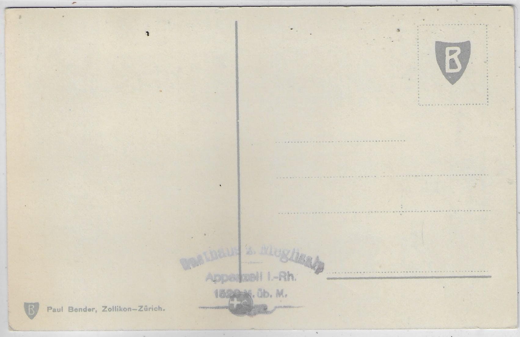 Cartoline postali: Meglialp mit Altmann - Litho – Usato da Ettingen venduto da Kartenplanet 1