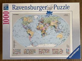 Puzzle carte du Monde 1000 pièces