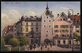 AK Chur, Obertor mit Strassenpartie