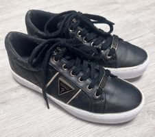 Gr 37 GUESS schwarz-Gold Sneaker Turnschuhe Slipper