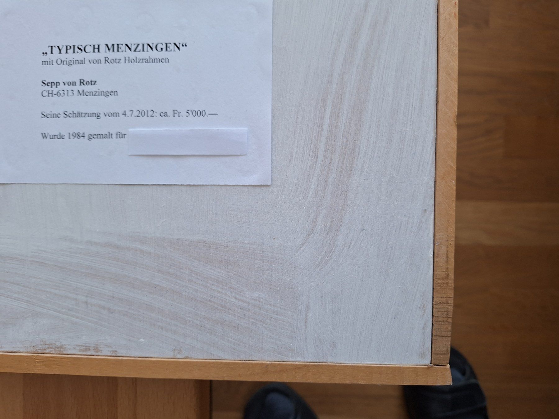 Tableaux: Originalgemälde vom  Kunstmaler Sepp von Rotz – D'occasion à Menzingen par e-scooter 2