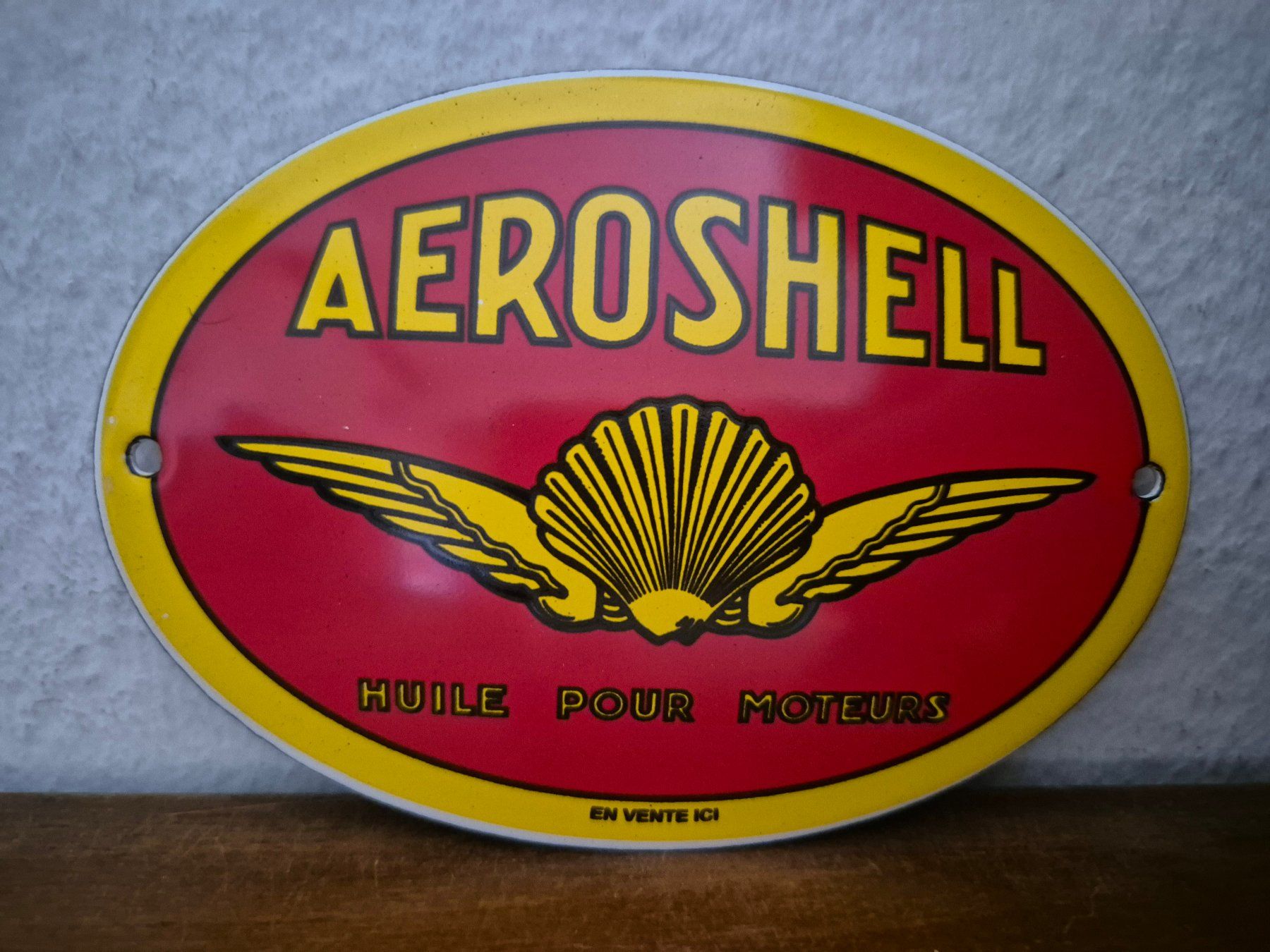 Shell Insegne: Emailschild Aeroshell Shell Tankstelle Logo Emaille Schild – Nuovo (secondo la descrizione) da Schaffhausen venduto da pfanis09 1