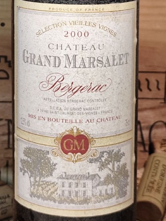 Vino: 2000 Château Grand Marsalet Bergerac – Nuovo e nell'imballaggio originale da Büsserach venduto da Vintage-vins 4