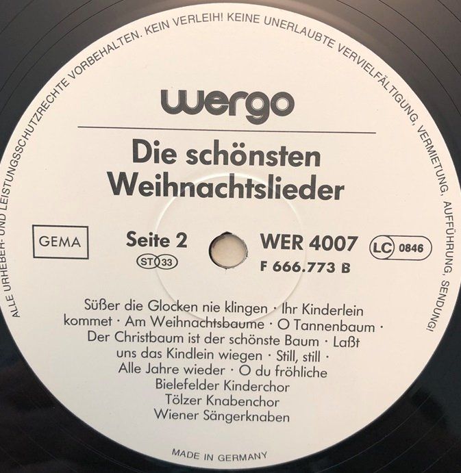 Dischi in vinile: Die schönsten Weihnachtslieder (LP) – Usato da Grüningen venduto da Qgtr5J8a 4