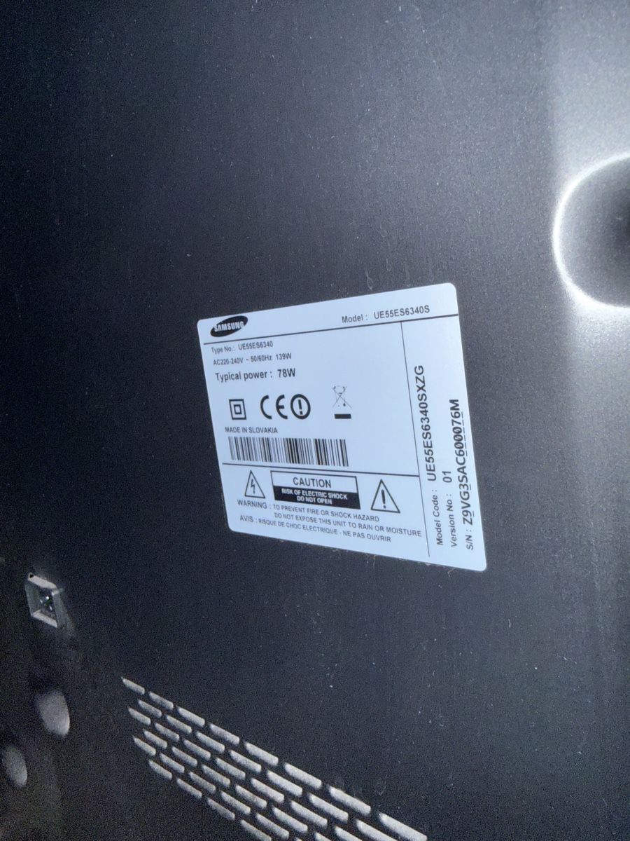 Fernseher: Samsung Fernseher schwarz – Gebraucht aus Zumikon von bobsi2012 1