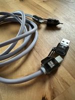 2 Meter Ladekabel für Handy usb c auf usb a und usb c au
