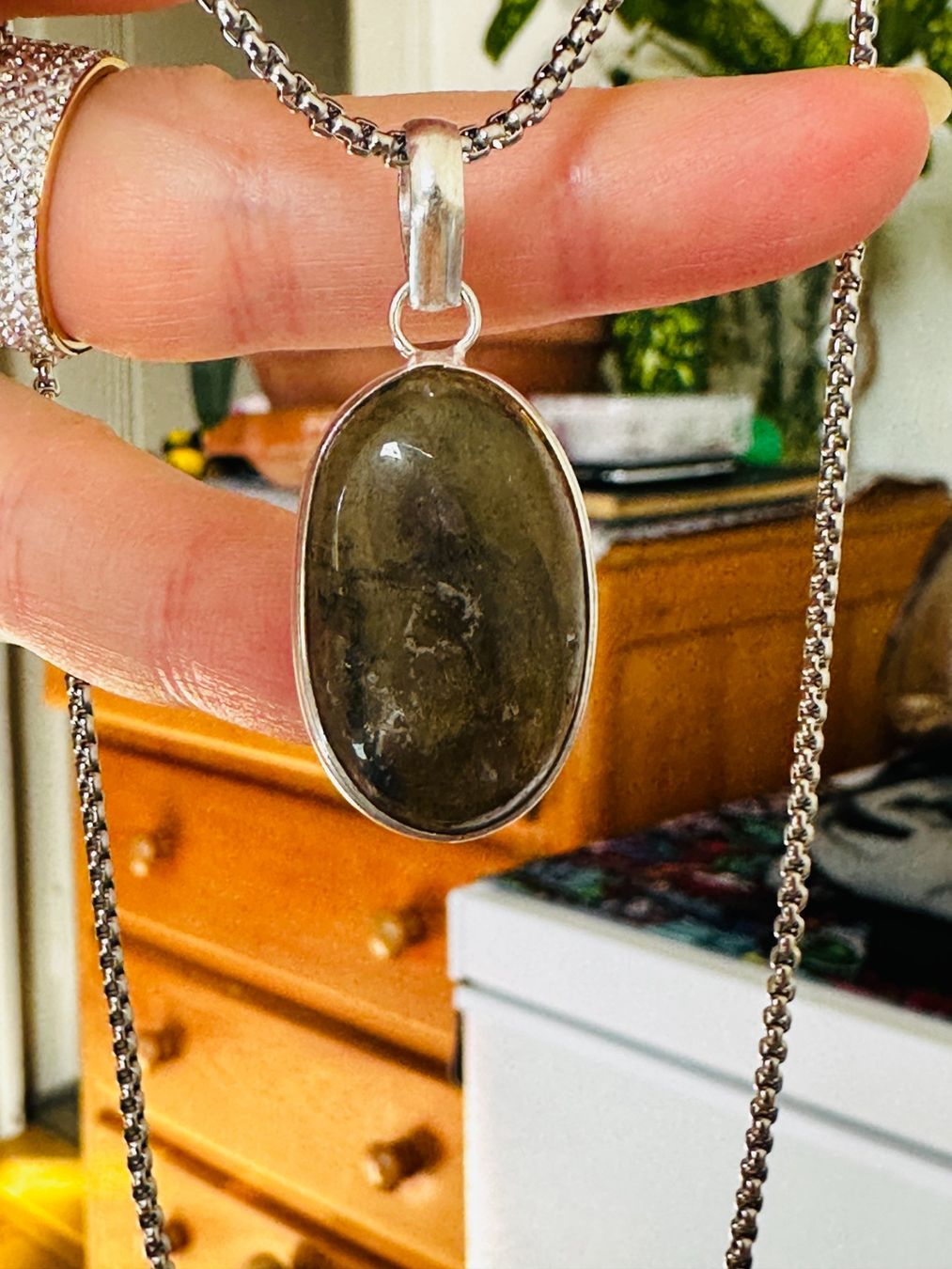 Catenine: Labradorite necklace – Nuovo e nell'imballaggio originale da Genève venduto da AGBERG 8