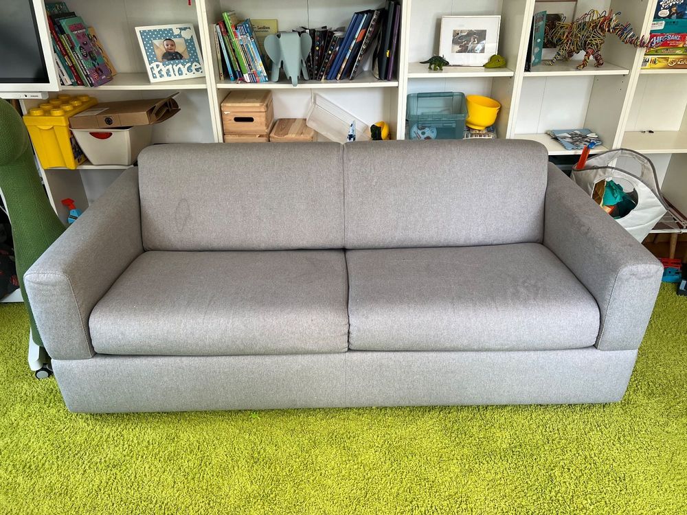 Schlafsofa grau gebraucht Sofa Stoff Kaufen auf Ricardo