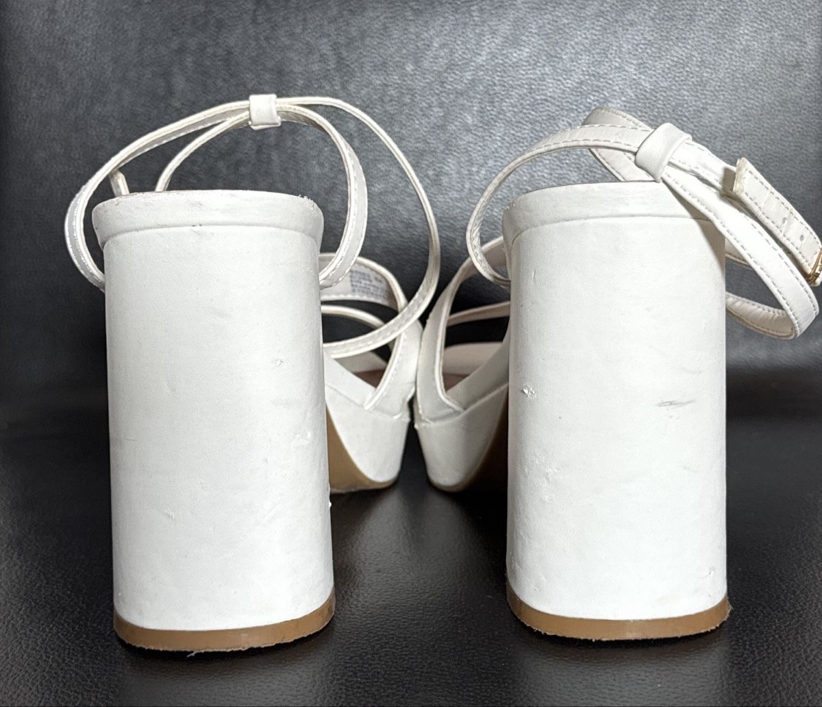 Prime Shoes Scarpe da donna: White Platform Block Heel Sandals - Size 40 – Usato da Spreitenbach venduto da Mutter001 3