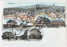 Gruss aus Bruggen - Litho Brauerei Stocken,Bahnhof, Form. A4