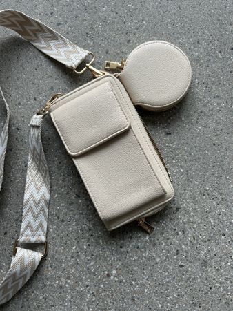 Umhänge Clutch mit Handy-Fach