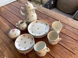 Kaffee Service aus Porzellan der Marke Fürstenberg 21-teilig