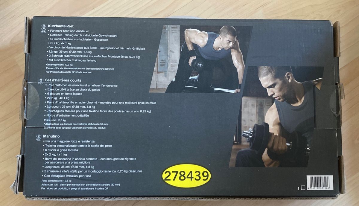 Manubri & Pesi: Crivit Kurzhantel-Set 10,3kg – Usato da Illnau venduto da dom_ncc6 3