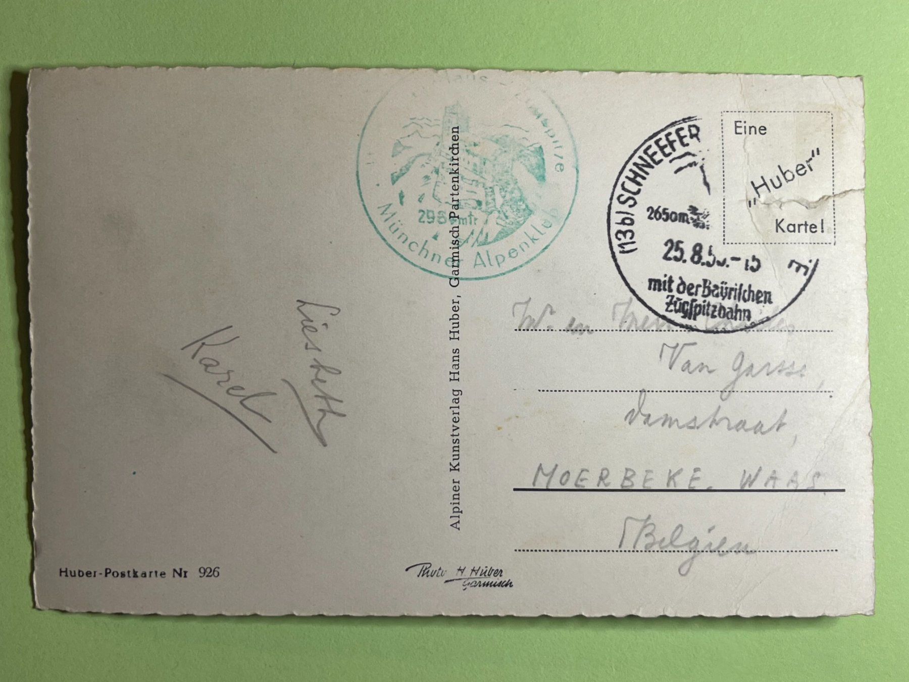 Cartoline postali: Zugspitzgipfel gegen Hohe Tauern – Usato da Steg VS venduto da _vinci_ 1