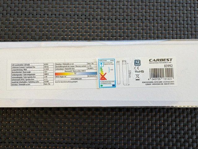Sonstiges Campingzubehör: Carbest LED Leuchte – Neu und originalverpackt aus Stettfurt von Oberdorf 2
