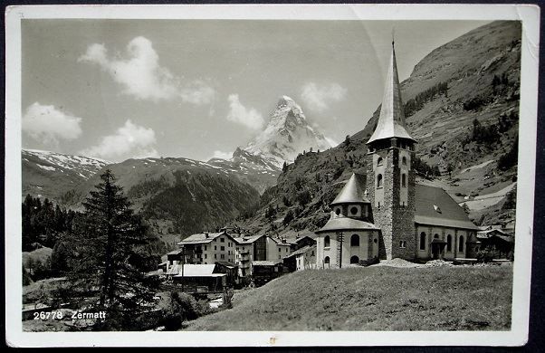 Cartoline postali: ZERMATT – Usato da Jona venduto da philajona