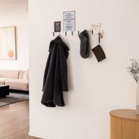 Garderobenleiste HUCK inkl. 8 Haken und Magnete - Weiss