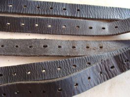 Militaire, lot courreoies en cuir