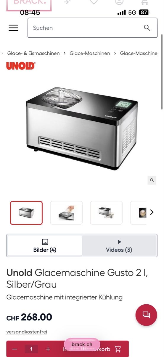 Elettrodomestici da cucina: Onold Glacemaschine / Eismaschine – Nuovo (secondo la descrizione) da Zürich venduto da nat_8cwq