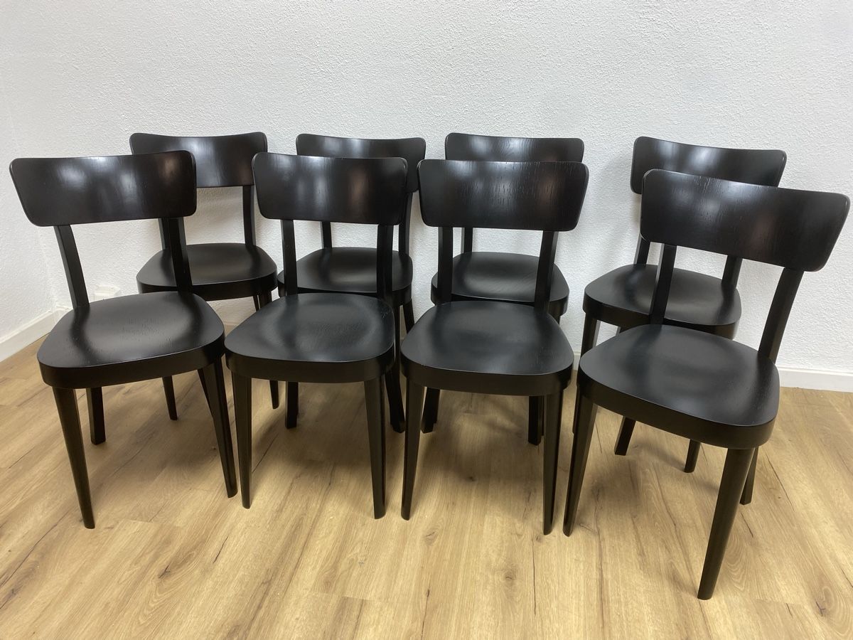 Sedie: 8er Set Beizenstühle schwarz – Usato da Basel venduto da MoebelSackmann 1