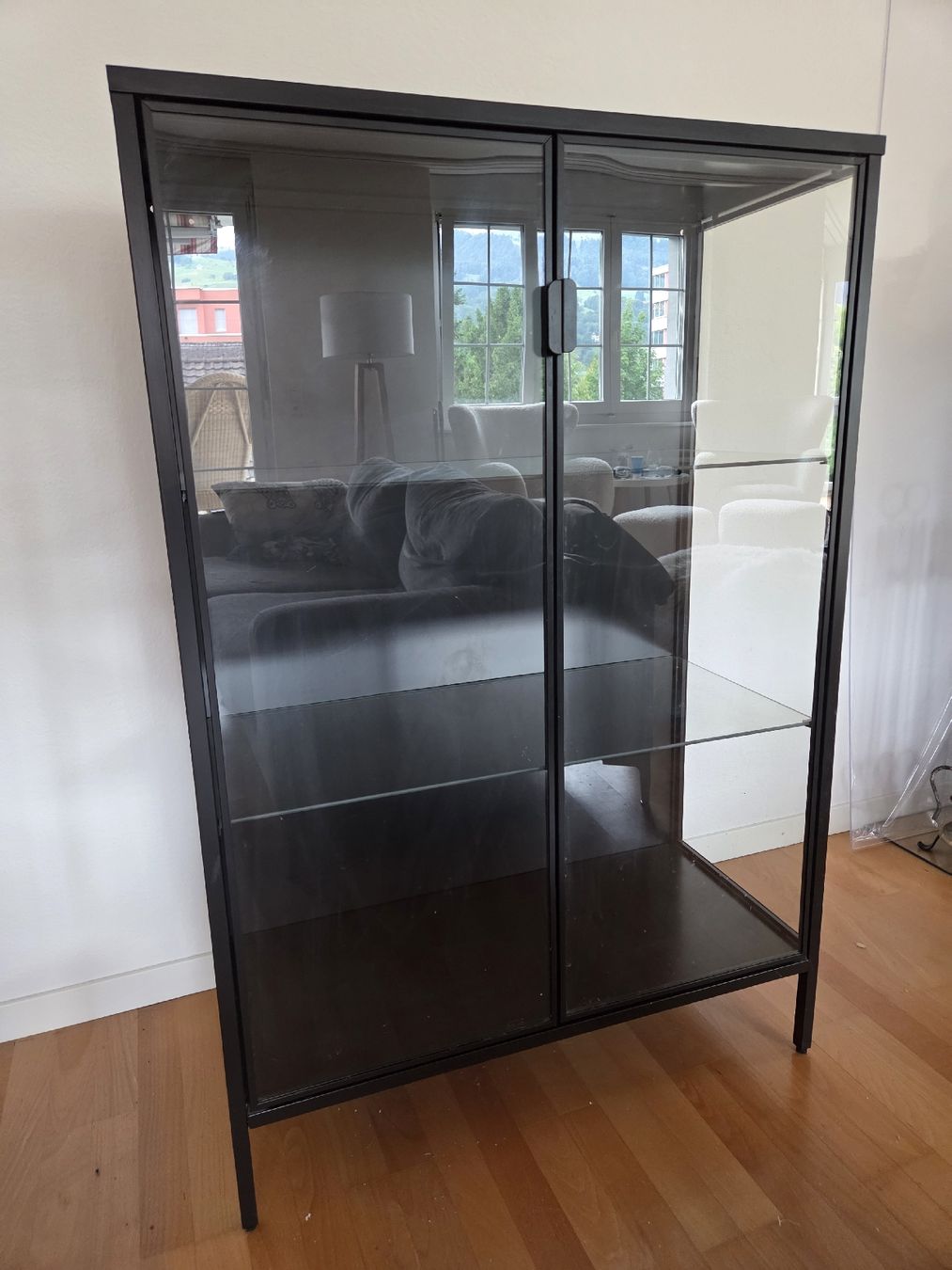 Ikea Vitrinen: Vitrineschrank schwarz Ikea Rudsta – Gebraucht aus Lachen SZ von juh_t2gp