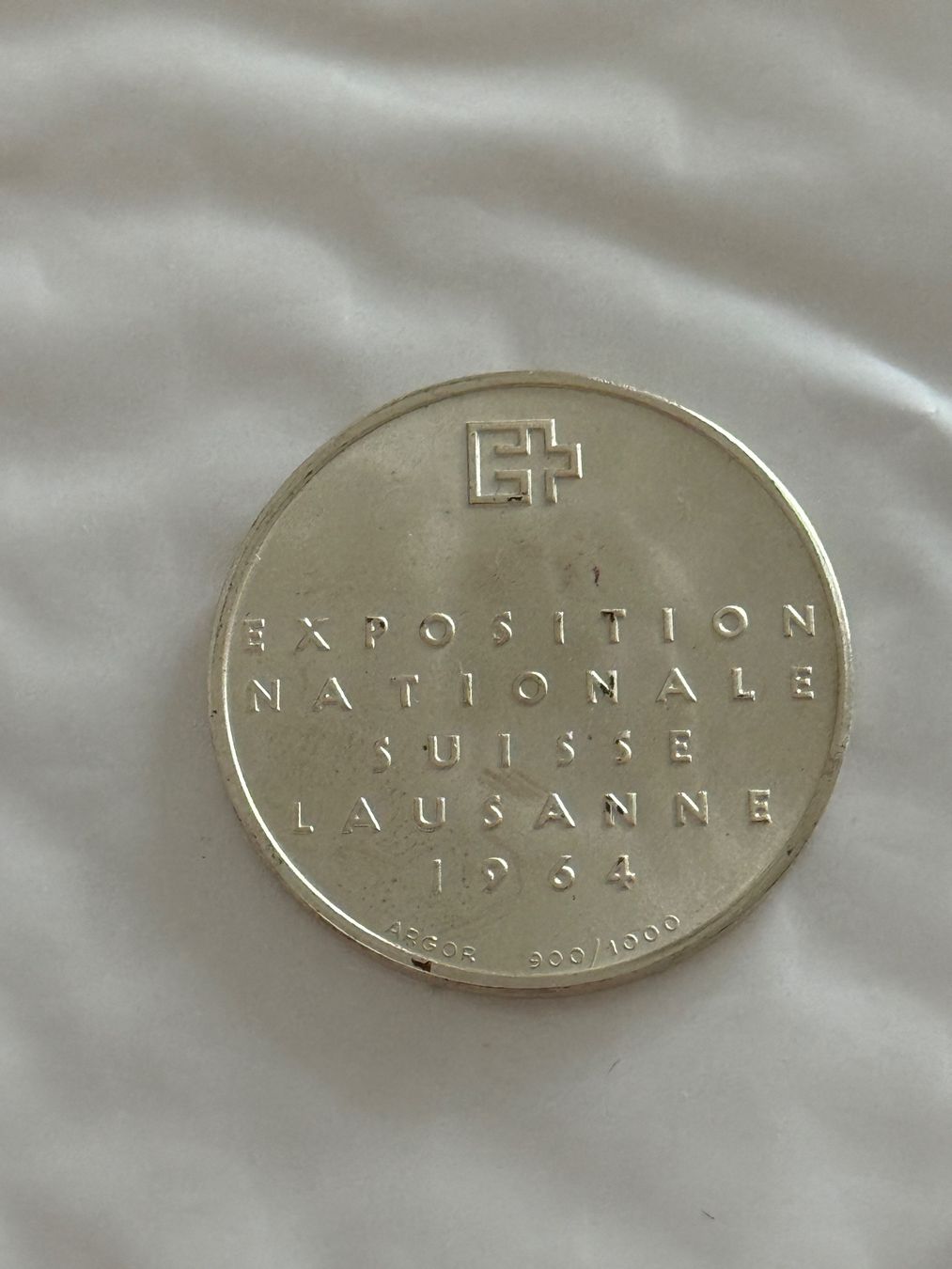 Medaillen: CH Silbermedaille Lausanne 1964 – Gebraucht aus Wallisellen von SWISS_SILVER1