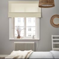 2x Stofflamellen/Vorhang /beige / RINGBLOMMA 80x160cm