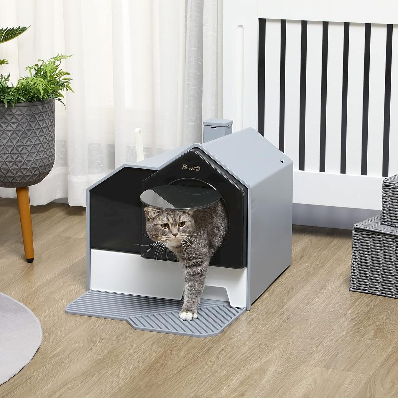 Pflegeprodukte & Putzartikel: PawHut Katzentoilette Grau + Weiß – Neu und originalverpackt aus Bottighofen von zaap 1