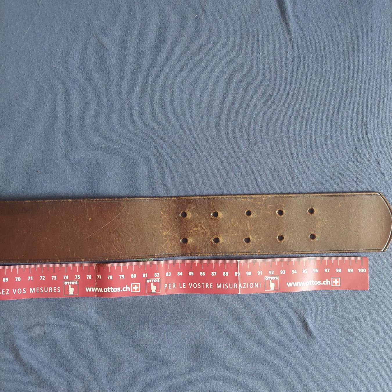Gürtel: Brauner original Offizier Gürtel, Schweizer Militär – Gebraucht aus Sarnen von Mimimimi. 4