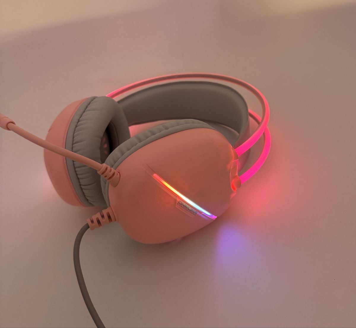 Kopfhörer: Onikuma X33 RGB Rosa PC-Headset mit LED – Neu (gemäss Beschreibung) aus Herisau von Seyashop1 5
