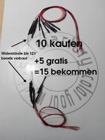 LED SMD 0402 verkabelt,  orange, 12V BONUS-PACK 10+5 Stk.