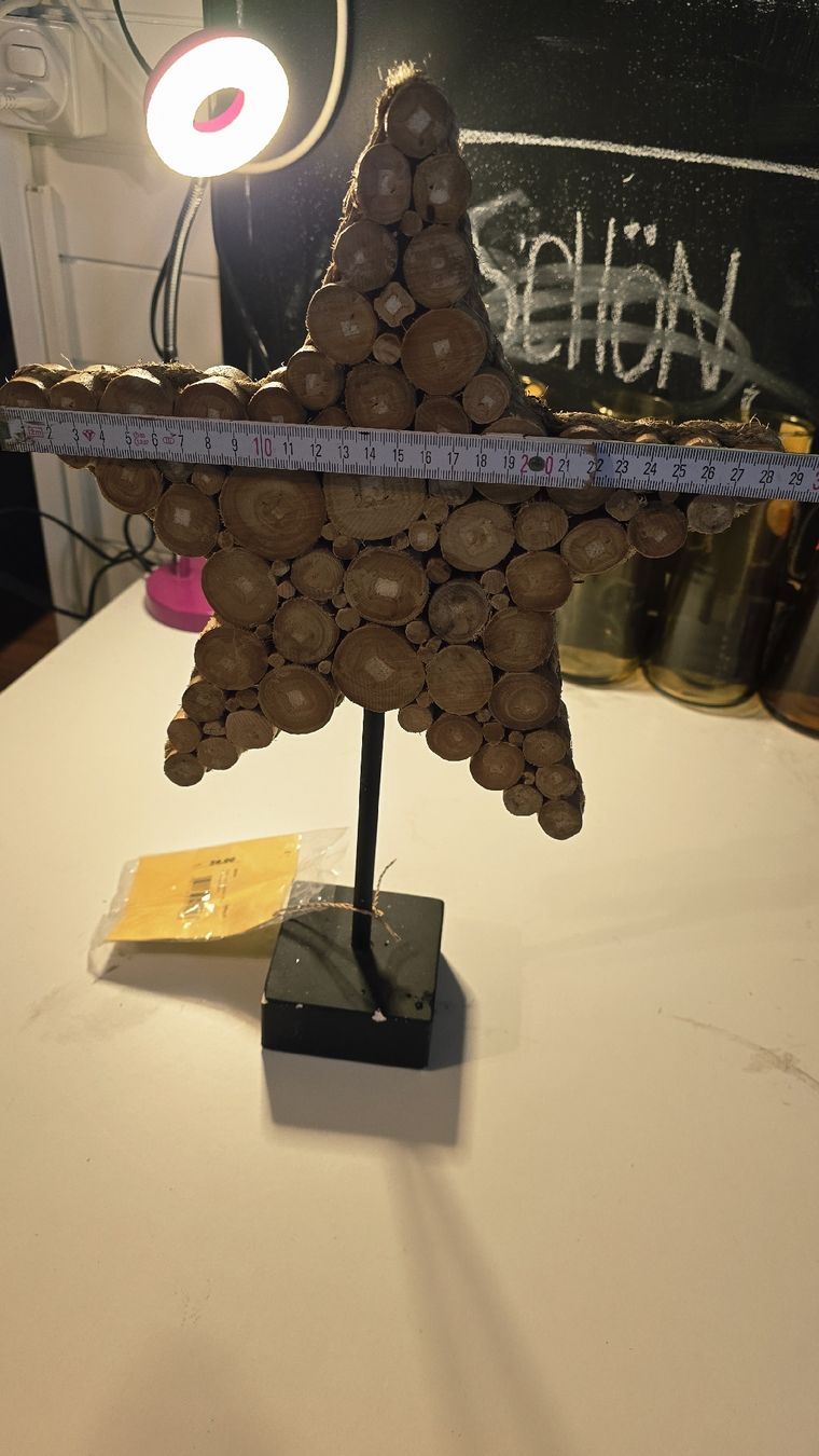 Tutte le decorazioni: Holzstern Deko auf Ständer – Nuovo e nell'imballaggio originale da Dussnang venduto da Priska2285 4