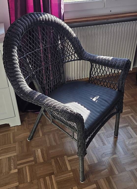 Ikea Poltrone: IKEA Korbsessel, dunkelbraun – Usato da Graltshausen venduto da mad_58wq 1