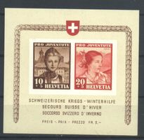 Pro Juventute 1941 Sonderblock Winterkriegshilfe ** K:130.00