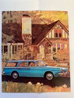 Carte postale vintage Dodge Break 1960's US Car Oldtimer